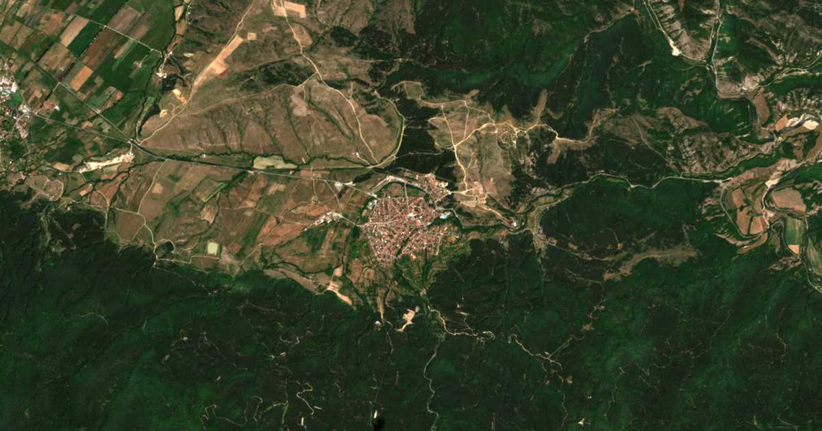 Satellitenkarte von Dobrinischte