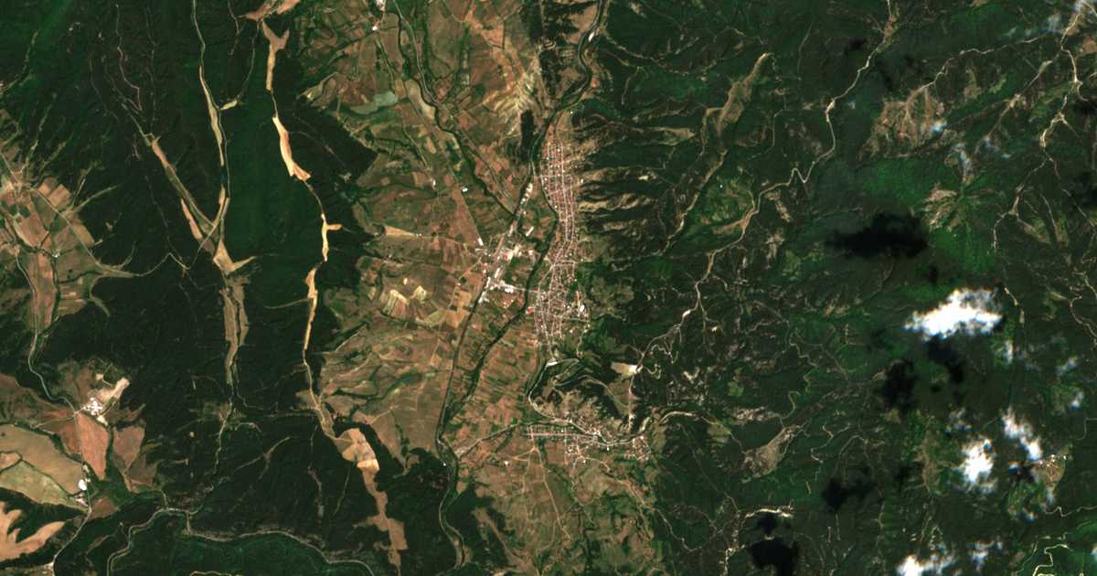 Satellitenkarte von Kraište