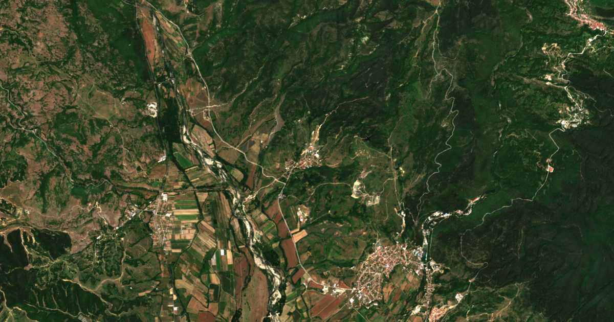 Satellitenkarte von Baldevo