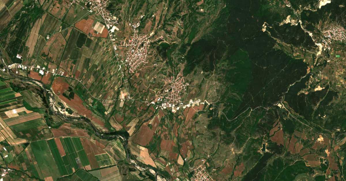 Satellitenkarte von Dǎbnica