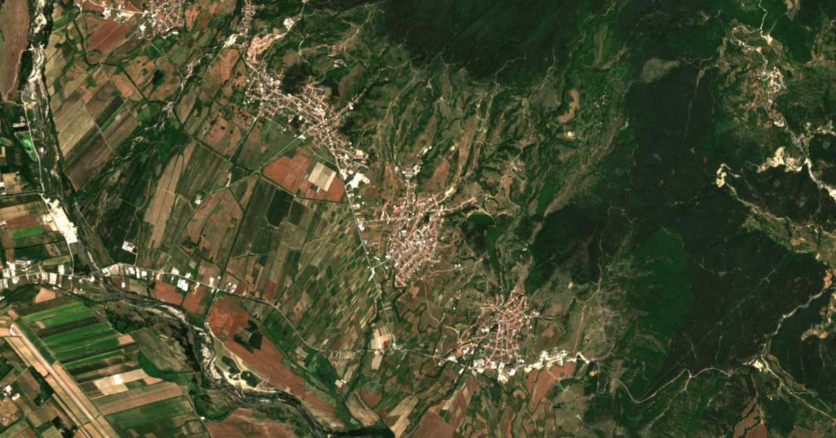 Satellitenkarte von Debren