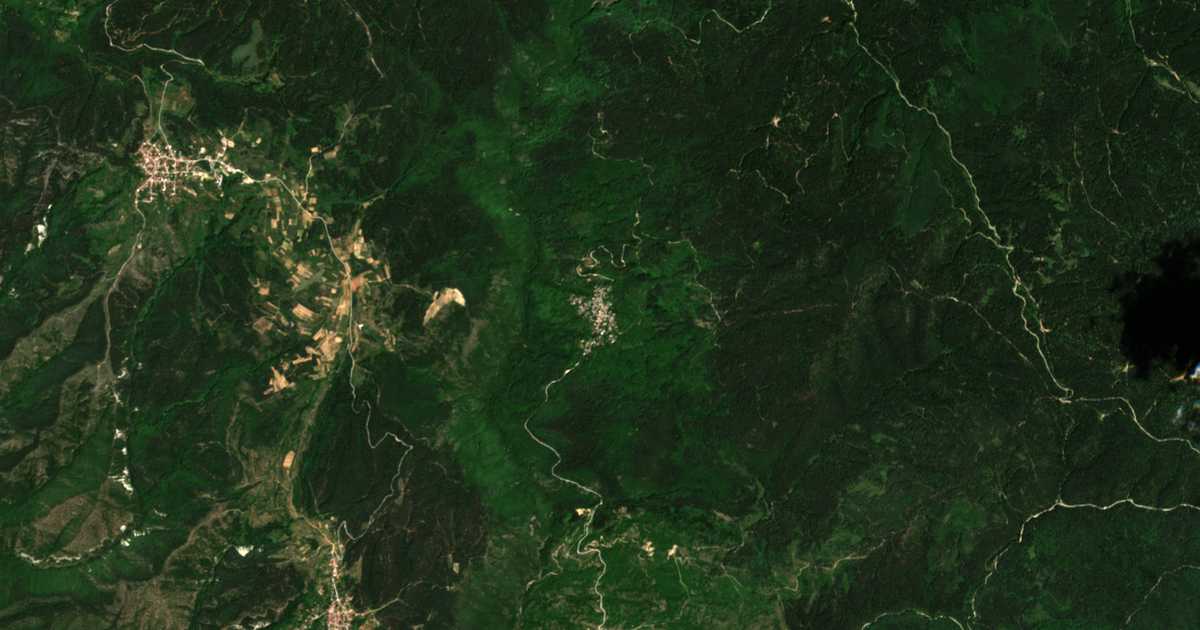 Satellitenkarte von Kovačevica
