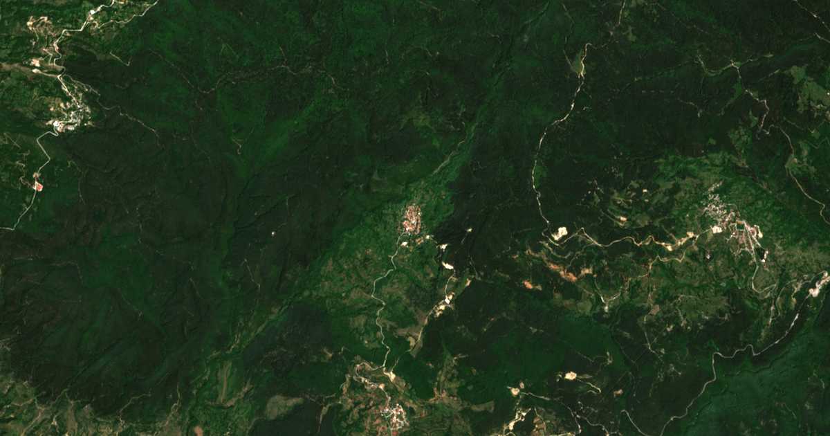 Satellitenkarte von Oreše
