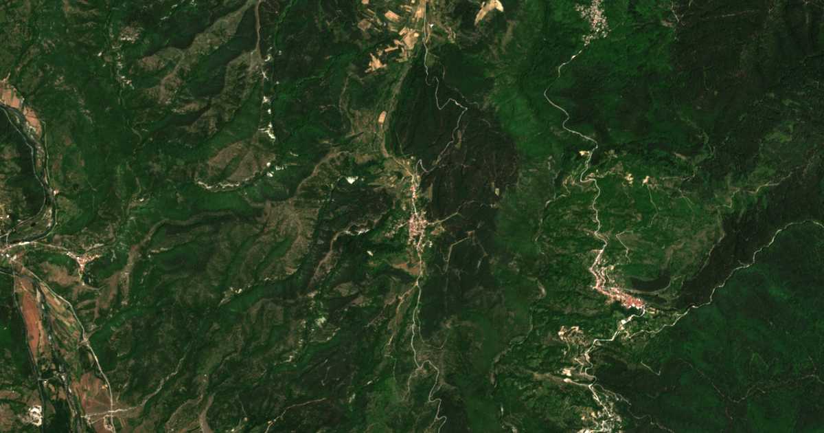 Satellitenkarte von Skrebatno