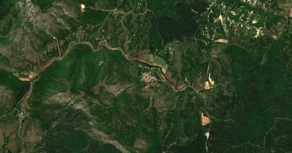 Satellitenkarte von Ilinden