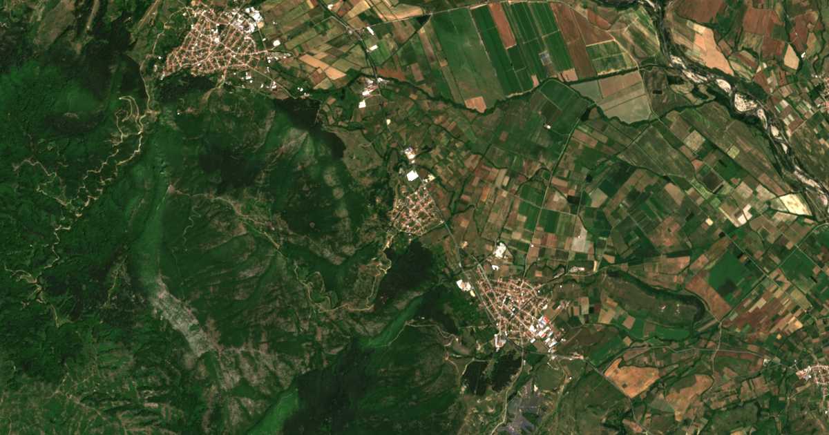 Satellitenkarte von Novo Leski