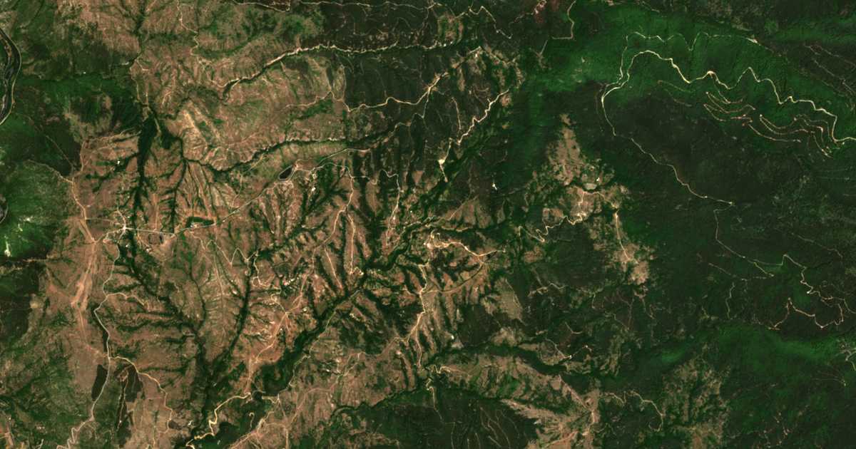 Satellitenkarte von Oštava