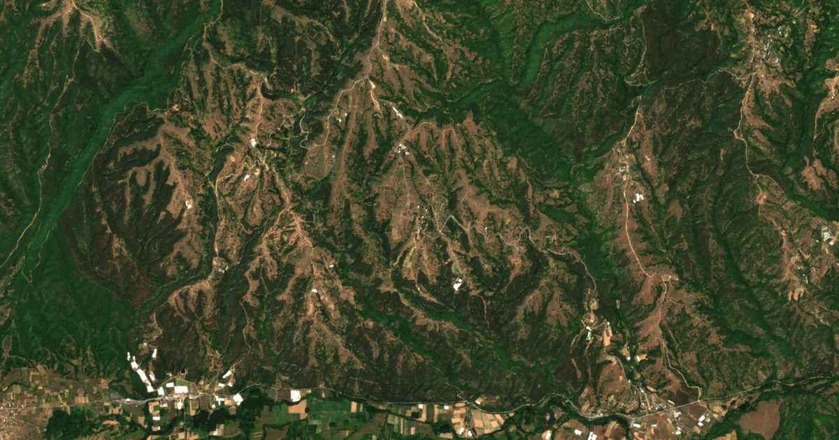 Satellitenkarte von Borovičene