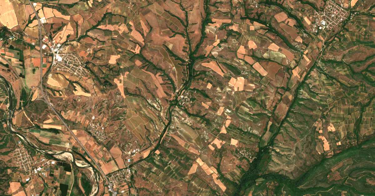 Satellitenkarte von Dolno Spančevo