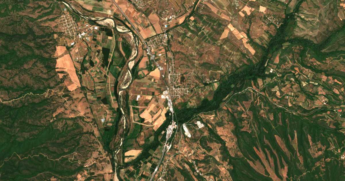 Satellitenkarte von Kulata