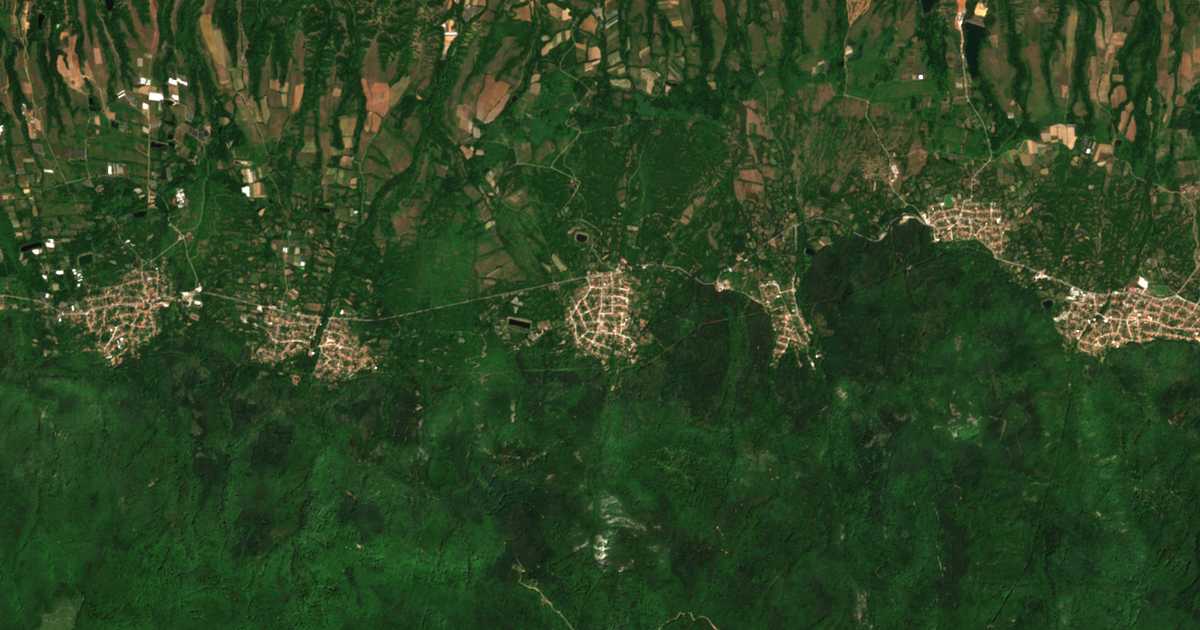 Satellitenkarte von Javornica