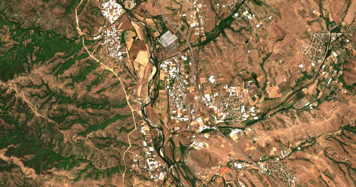 Satellitenkarte von Damjanica