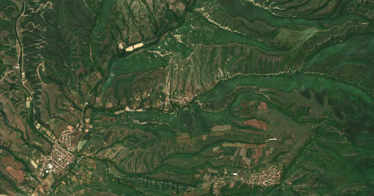 Satellitenkarte von Kalimanci