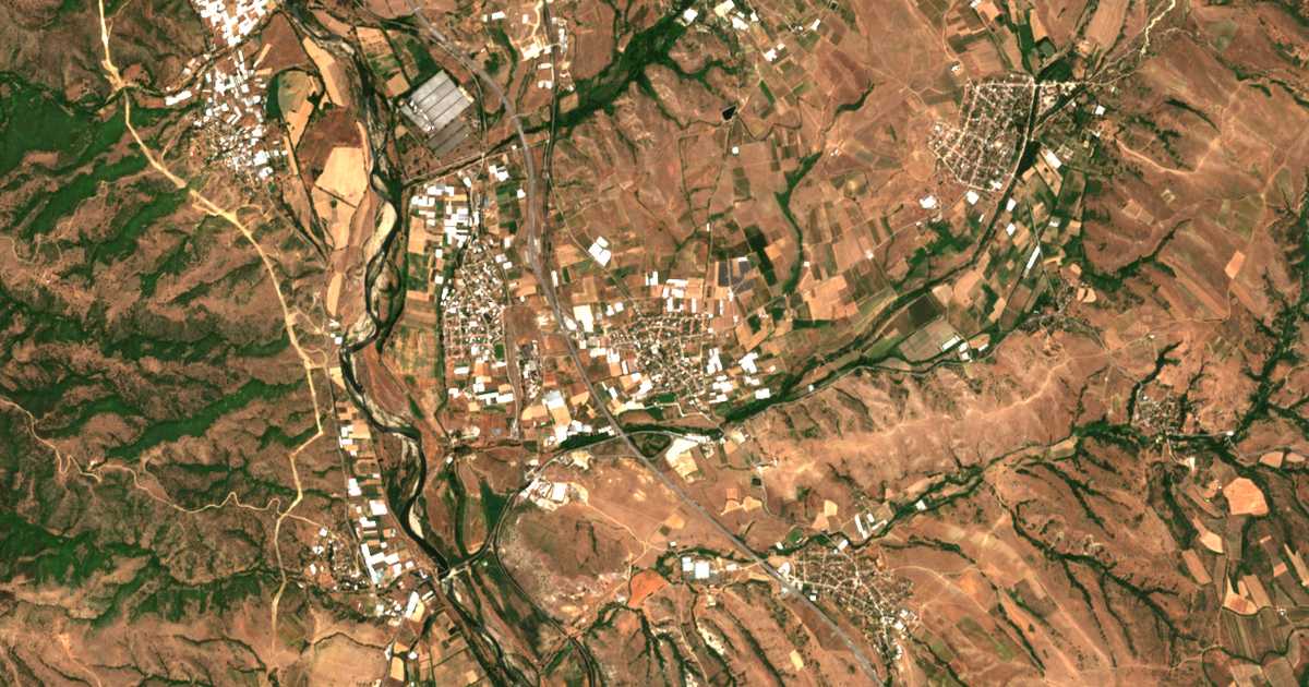 Satellitenkarte von Novo Delčevo