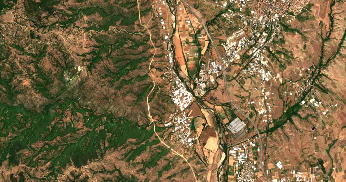 Satellitenkarte von Struma