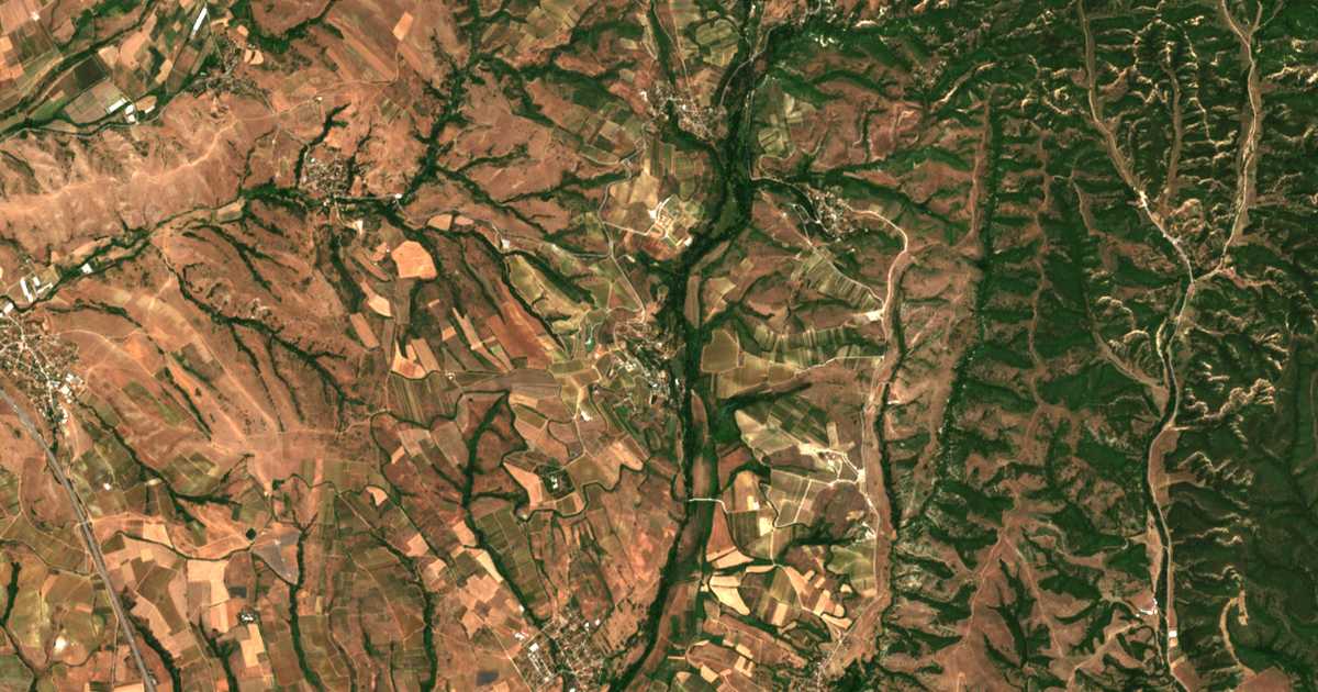 Satellitenkarte von Zornica