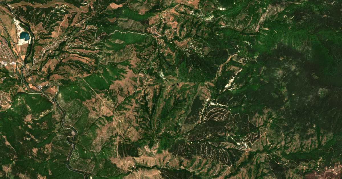 Satellitenkarte von Rakitna