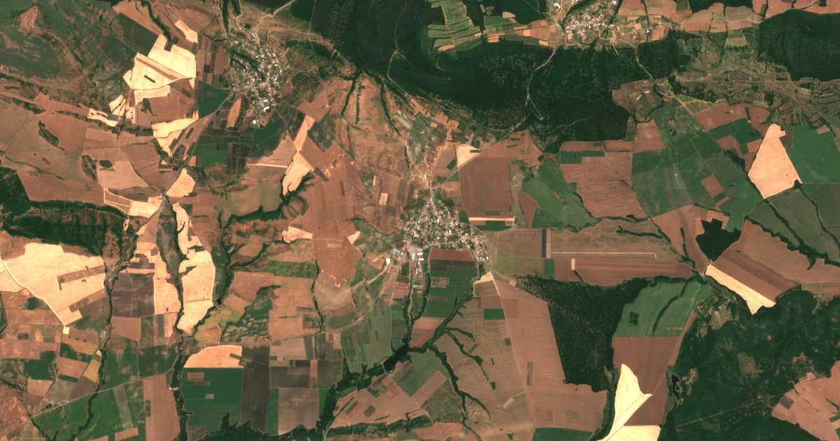 Satellitenkarte von Maglen