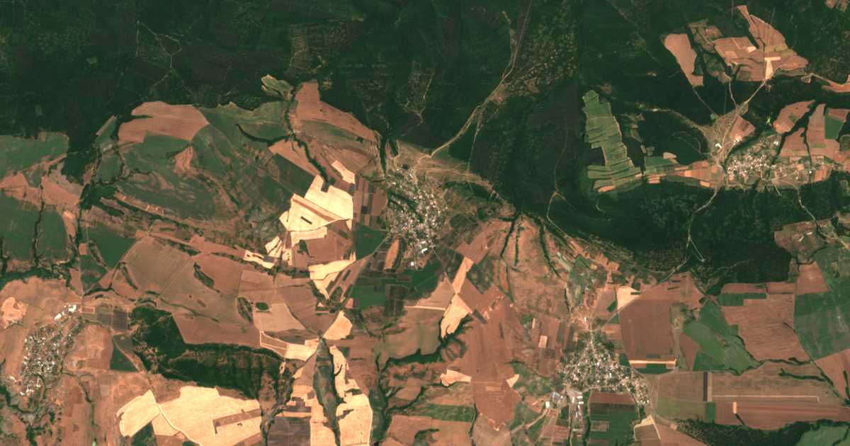 Satellitenkarte von Peštersko