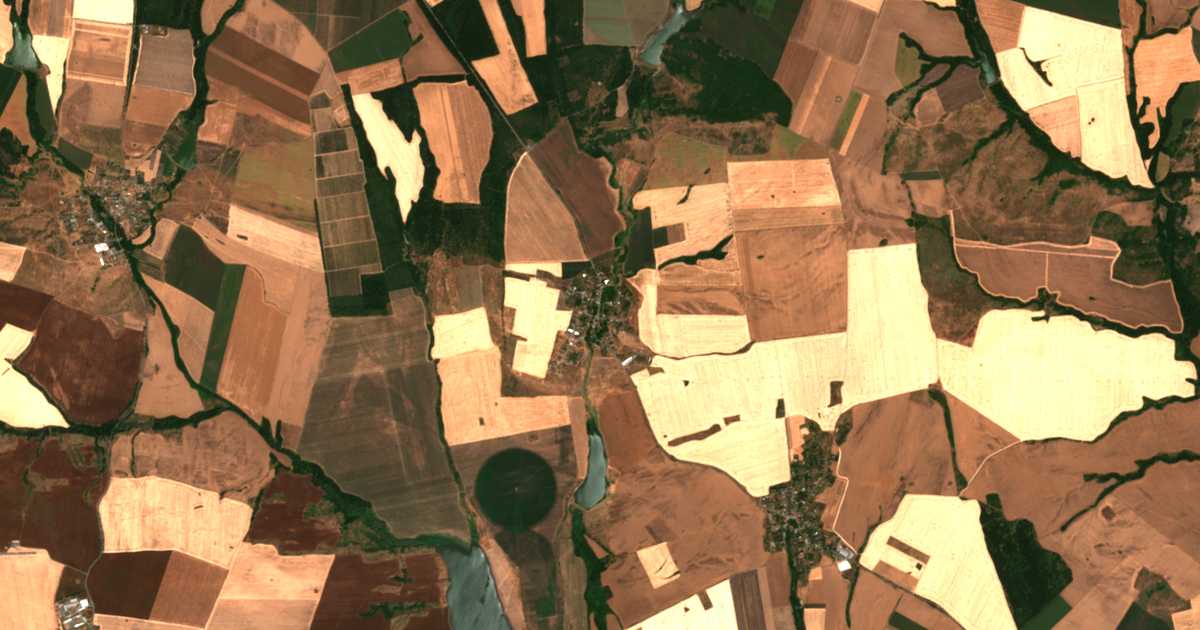 Satellitenkarte von Detelina