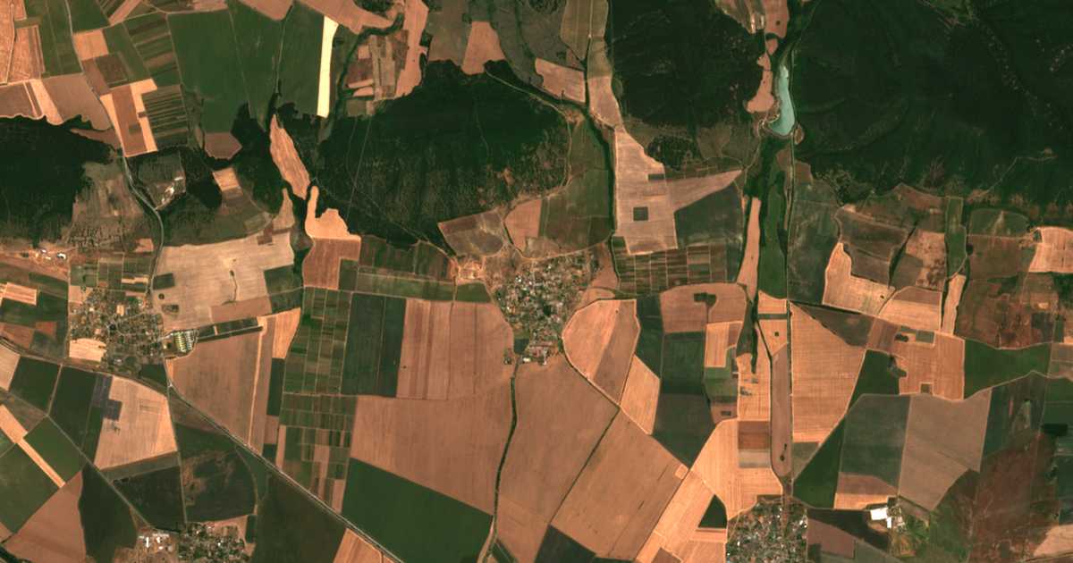 Satellitenkarte von Nevestino