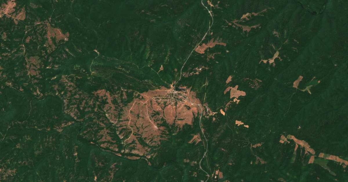 Satellitenkarte von Zvezdec
