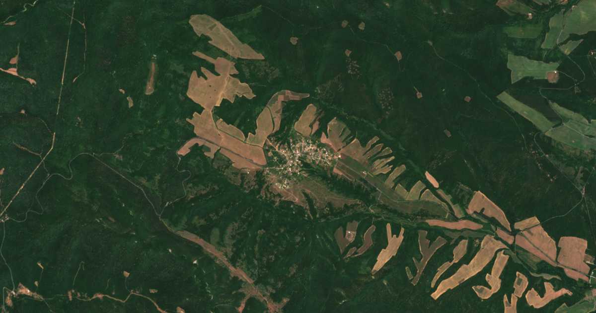 Satellitenkarte von Banja