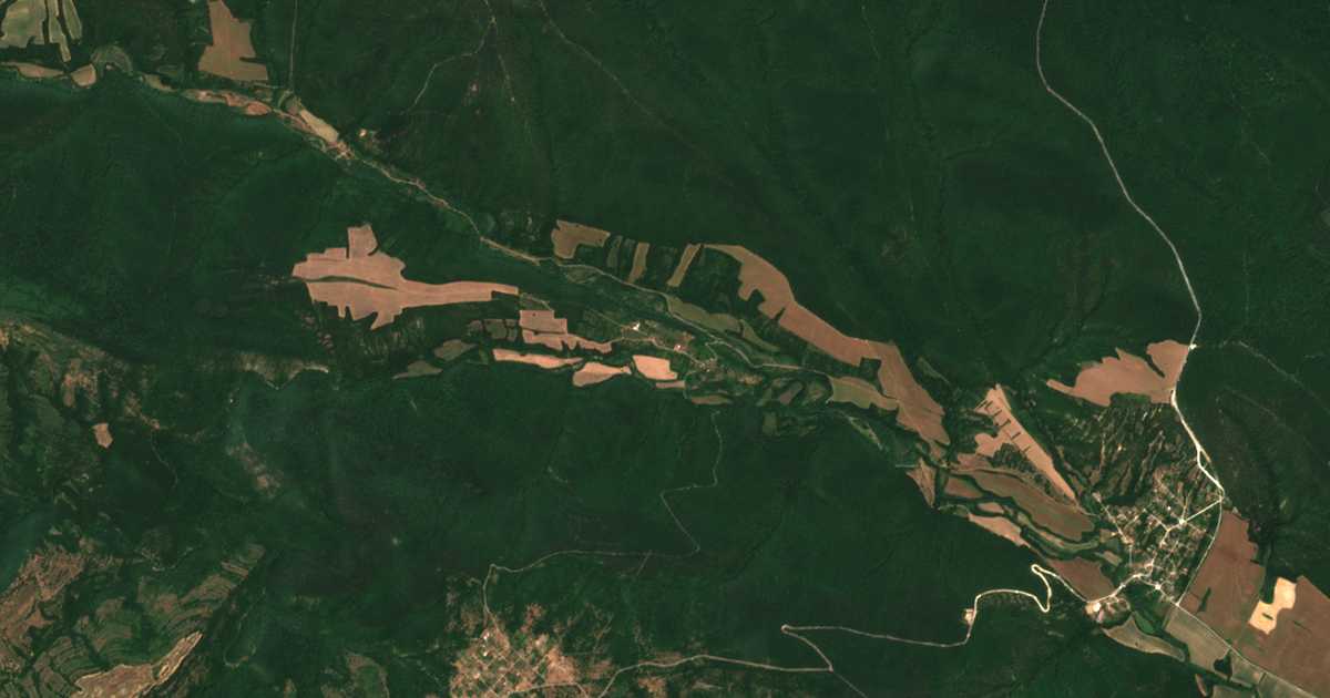 Satellitenkarte von Koznica