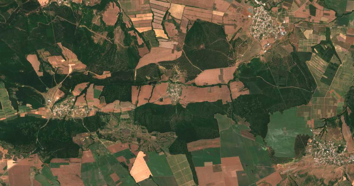 Satellitenkarte von Kosovec