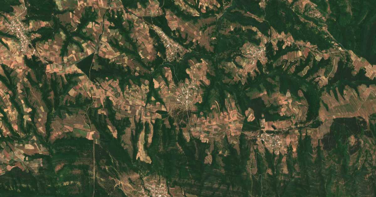 Satellitenkarte von Podgorec