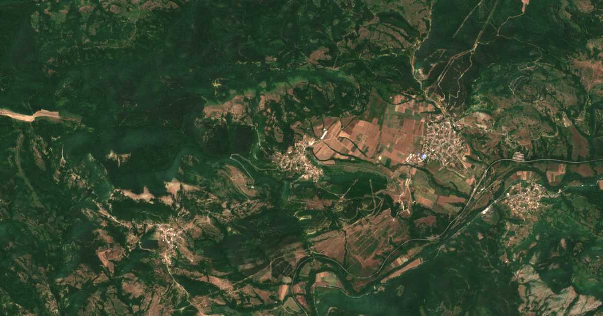 Satellitenkarte von Sokolec