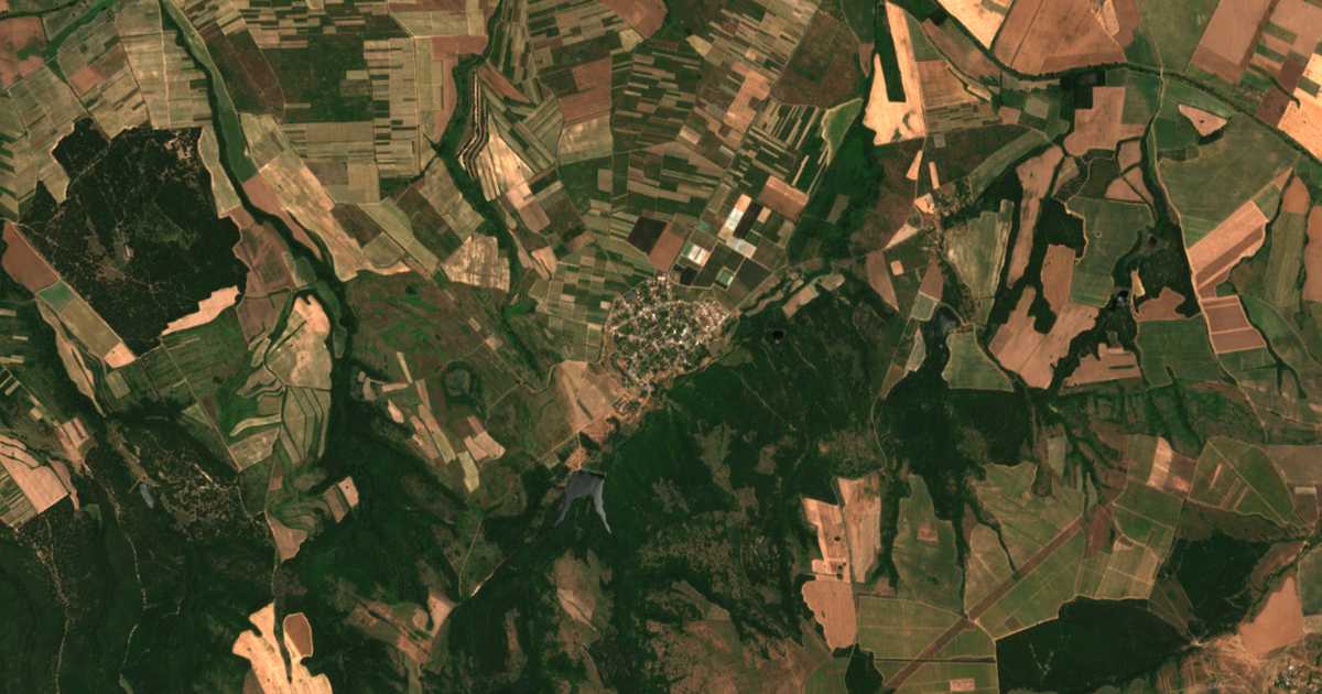Satellitenkarte von Grozden