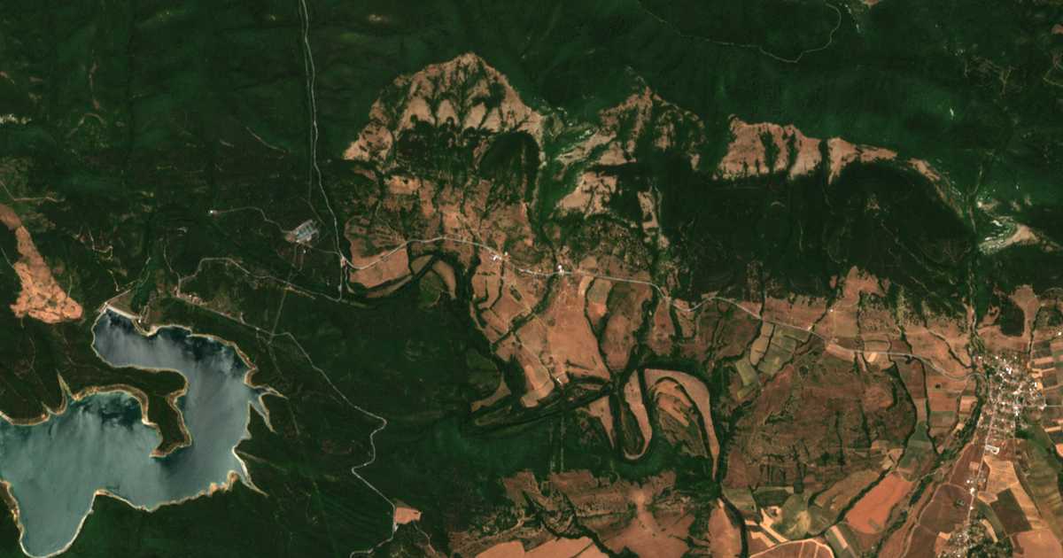 Satellitenkarte von Kamčija