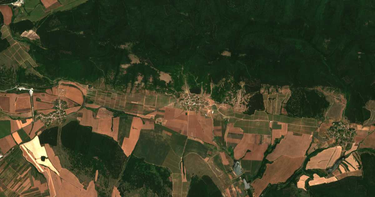 Satellitenkarte von Kosten