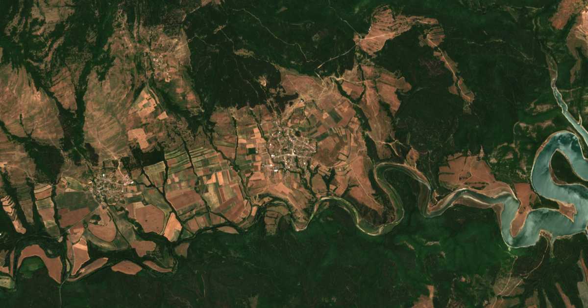 Satellitenkarte von Manolič