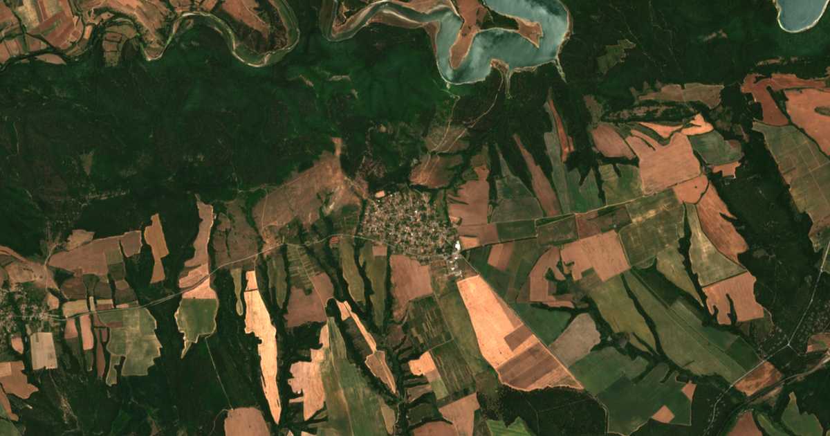 Satellitenkarte von Podvis