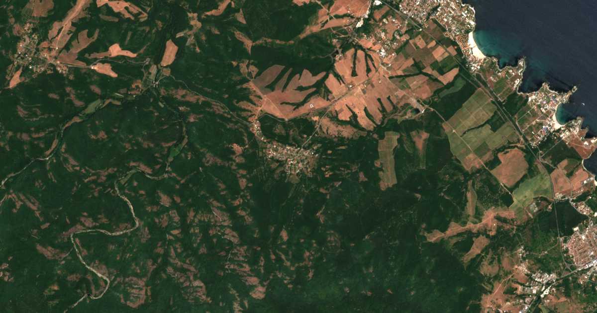 Satellitenkarte von Velika
