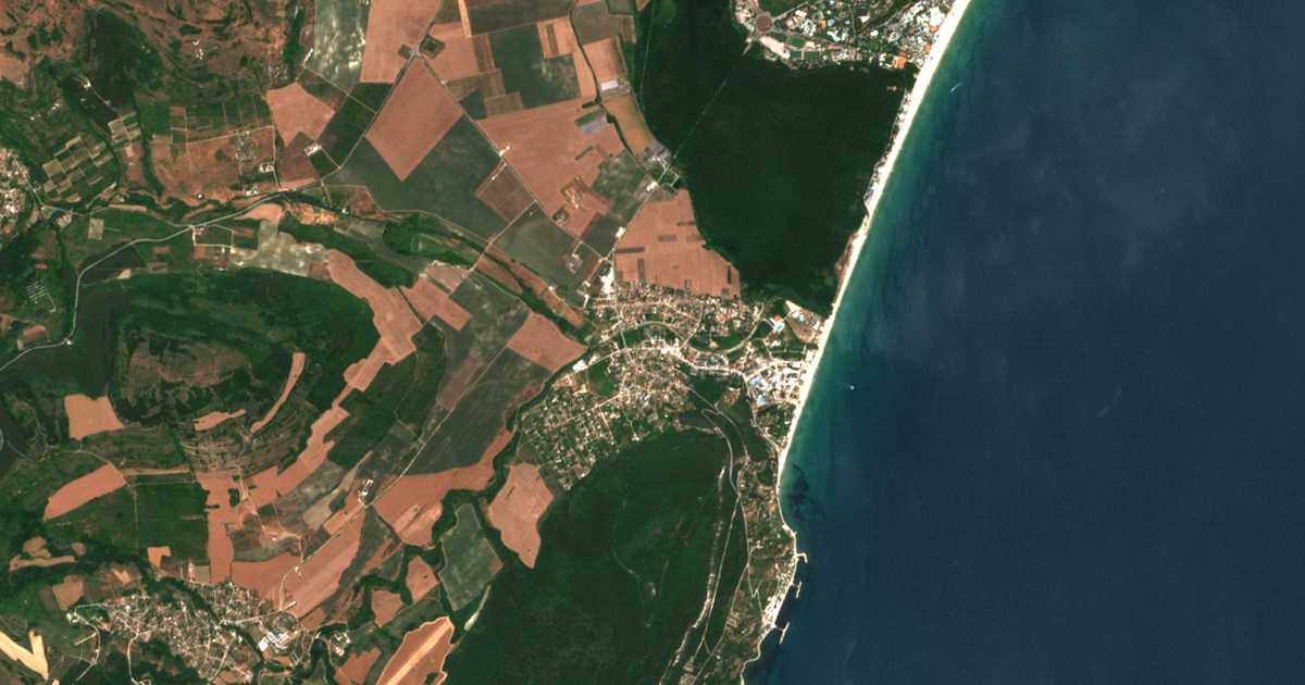 Satellitenkarte von Kranevo