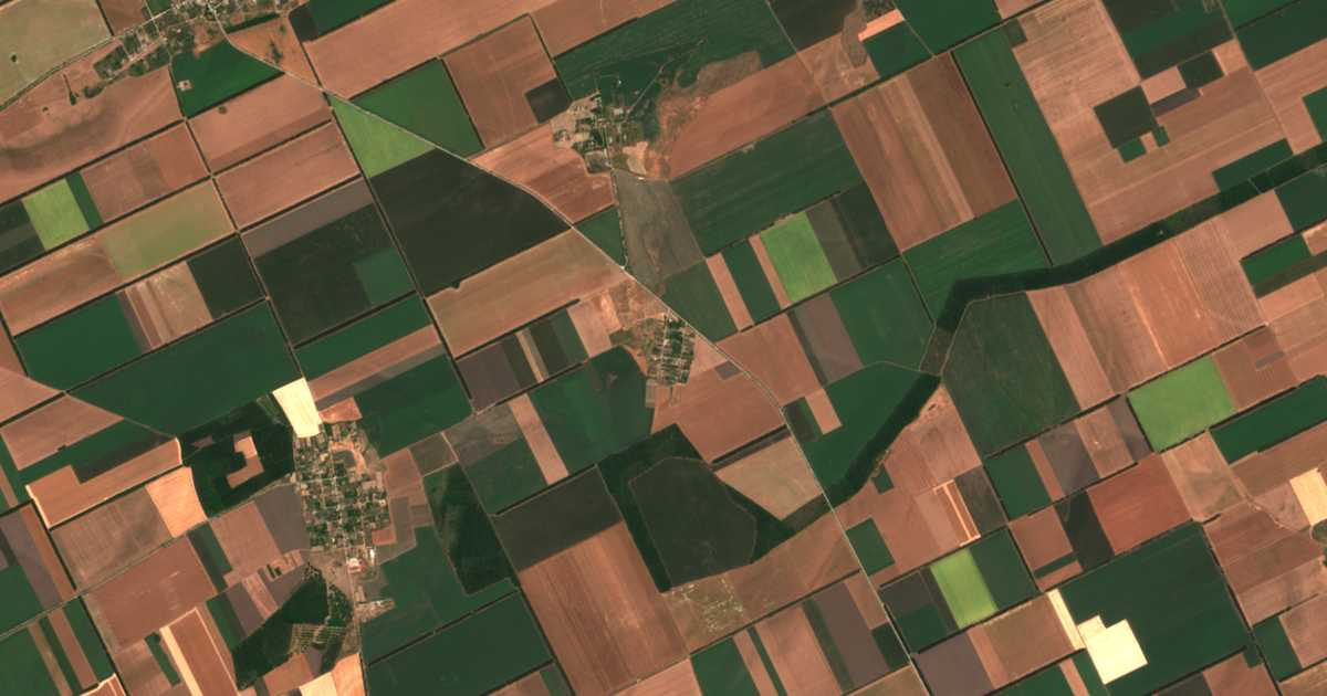 Satellitenkarte von Kremena