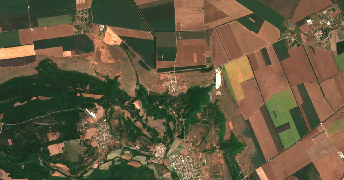 Satellitenkarte von Ljahovo
