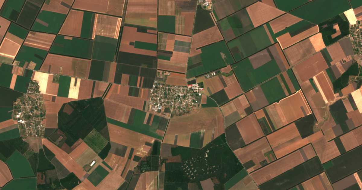 Satellitenkarte von Senokos