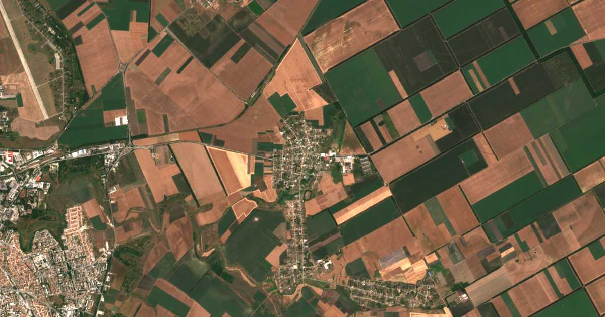 Satellitenkarte von Pobeda