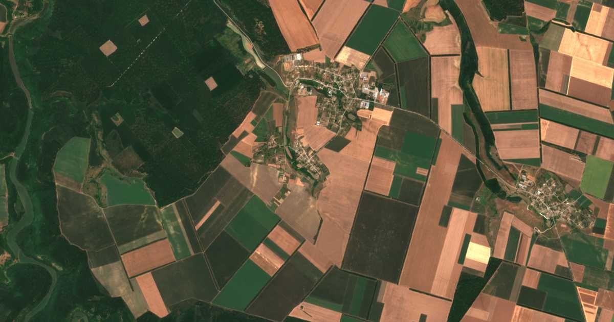 Satellitenkarte von Tjanevo