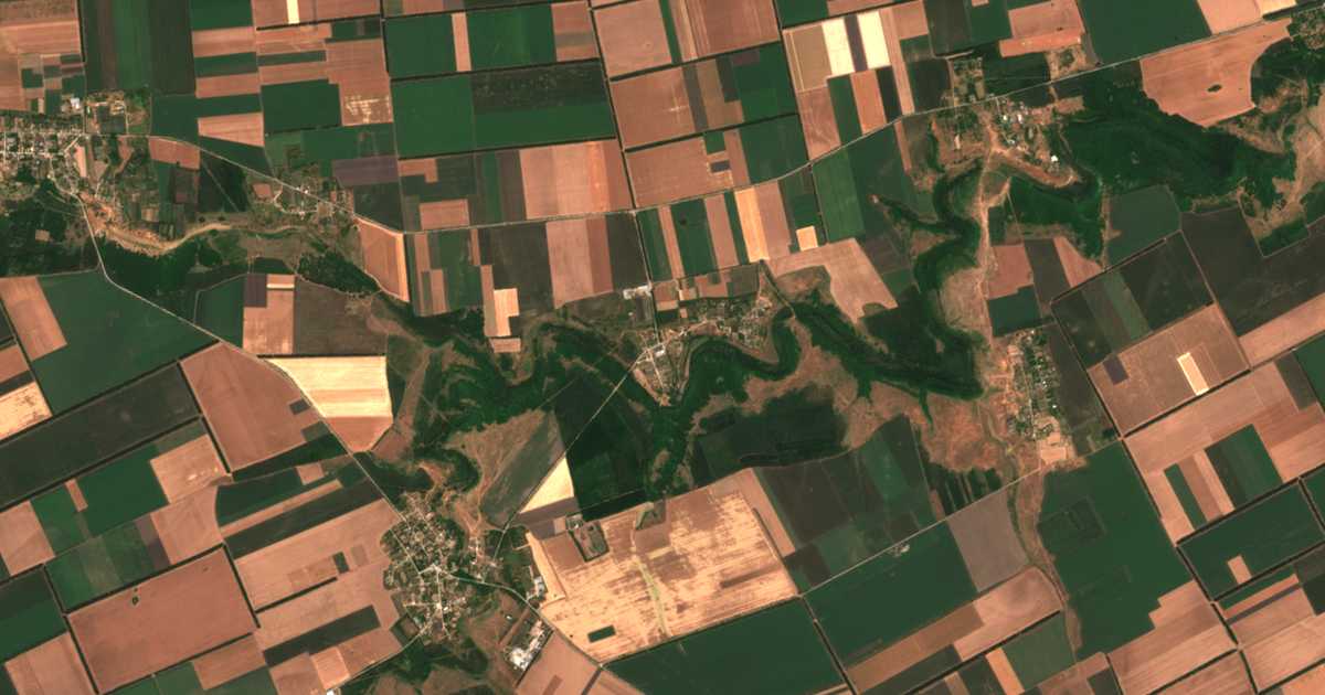 Satellitenkarte von Kalina