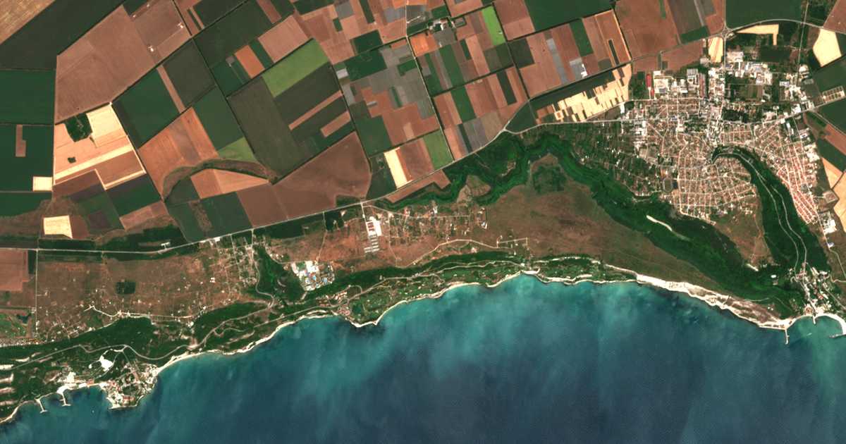 Satellitenkarte von Božurec