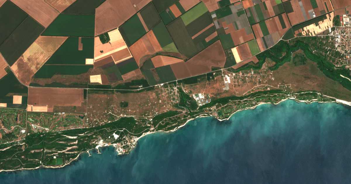 Satellitenkarte von Topola