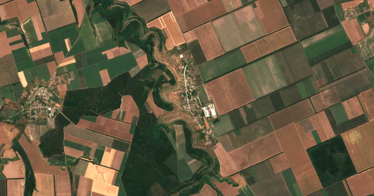 Satellitenkarte von Lozenec