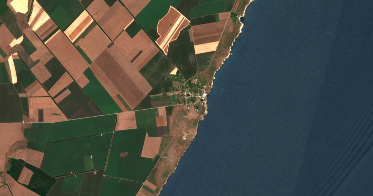 Satellitenkarte von Tjulenovo
