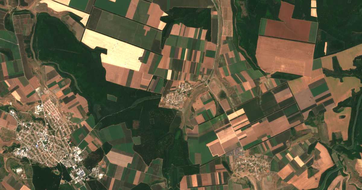 Satellitenkarte von Božan