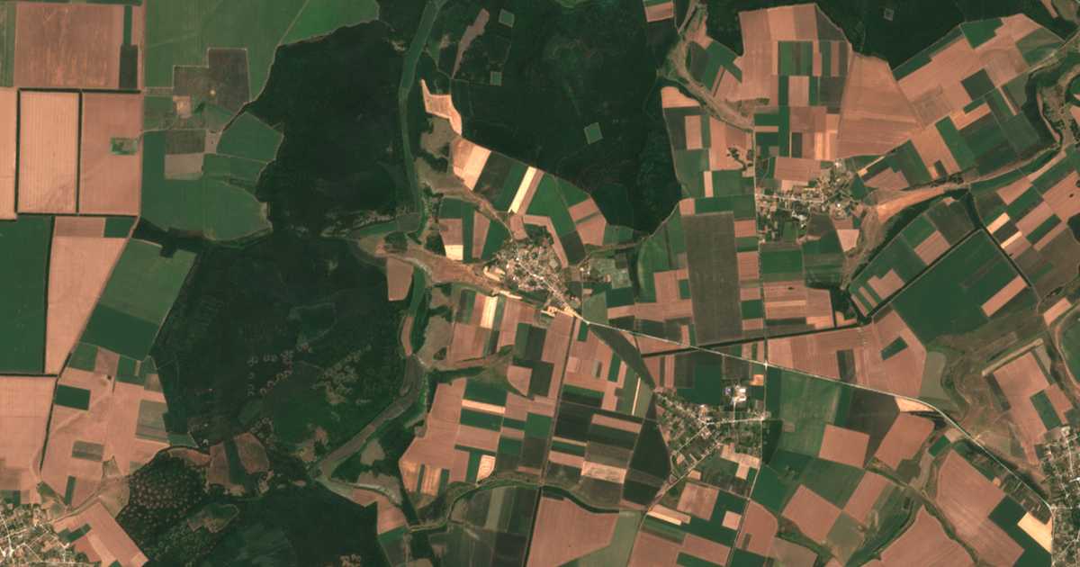 Satellitenkarte von Gradnica